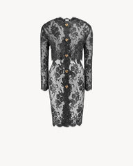 Dress In Silicone-Coated Lace