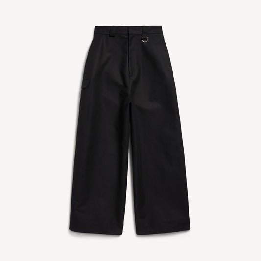 Men's Loose Fit Workwear Trousers in Black