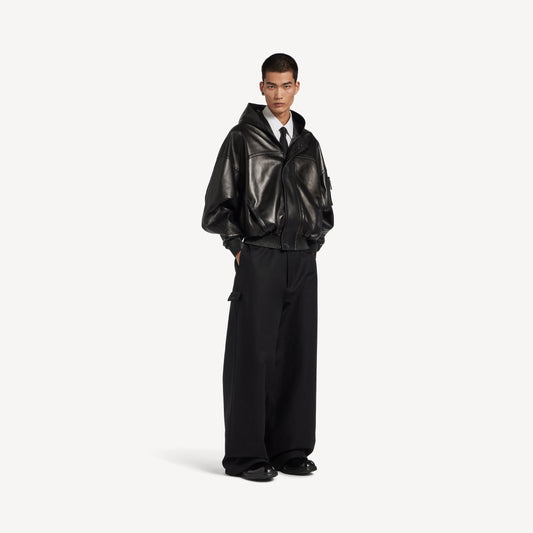 Men's Loose Fit Workwear Trousers in Black