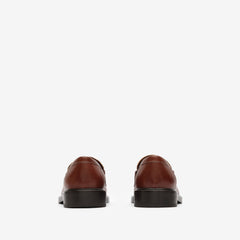 Check and Leather Pembroke Loafers