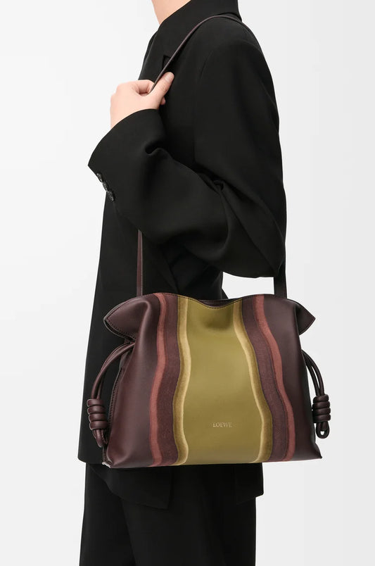 Medium Flamenco Clutch Landscape In Nappa Calfskin