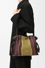 Medium Flamenco Clutch Landscape In Nappa Calfskin