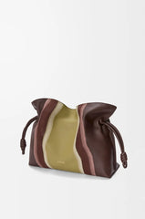 Medium Flamenco Clutch Landscape In Nappa Calfskin