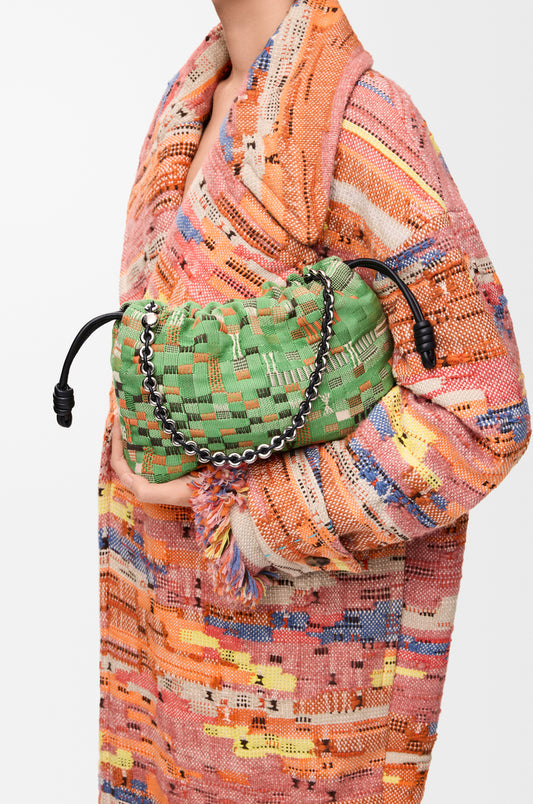 Medium Flamenco Purse In Embroidered Textile