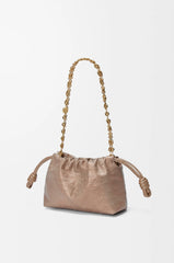 Mini Flamenco Purse In Pearlised Ostrich