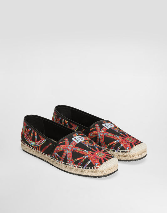 Espadrilles In Carretto-print Canvas