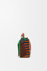 Puzzle 10 Patchwork Re-Edition Bag In Calfskin, Suede And Canvas