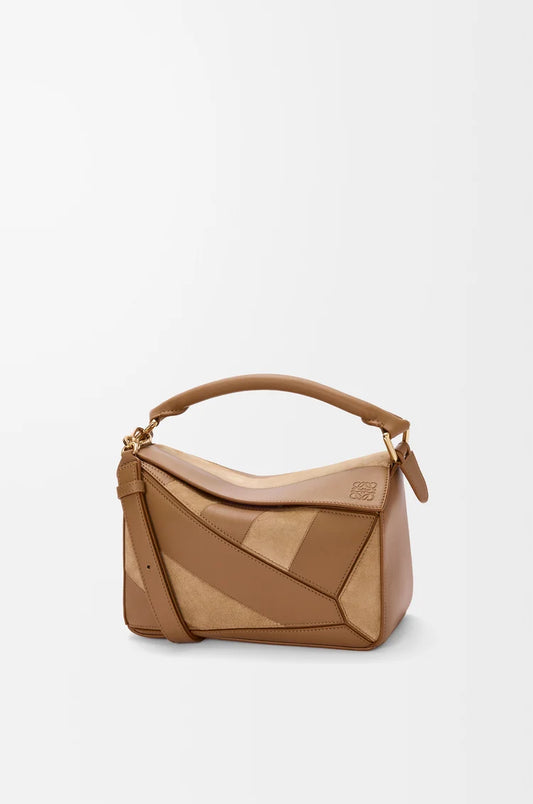 Small Puzzle Bag In Classic Calfskin And Suede