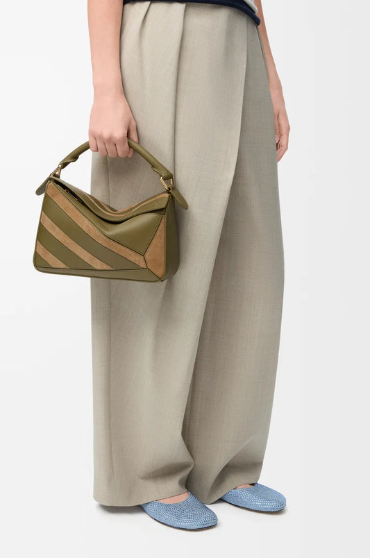 Small Puzzle Bag In Classic Calfskin And Suede