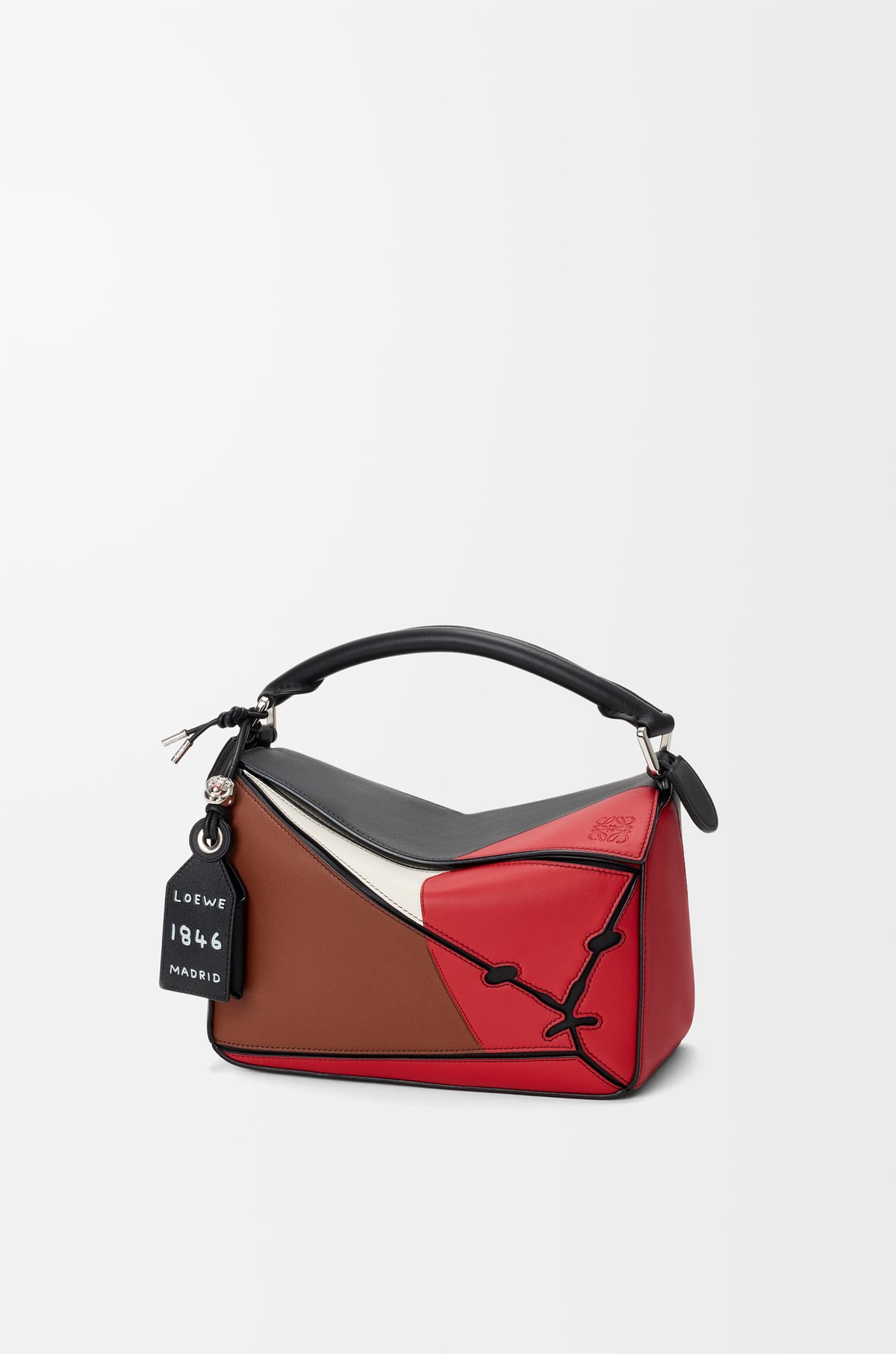 Small Lion Intarsio Puzzle Bag In Classic Calfskin