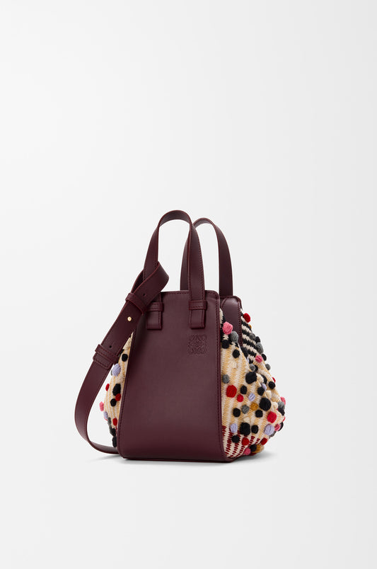 Compact Hammock Bag In Embroidered Textile