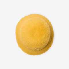 Knight Stamp Faux Fur Bucket Hat