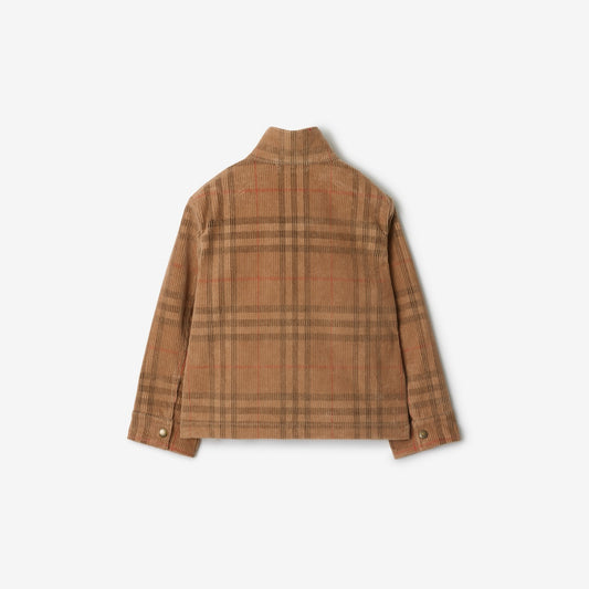 Check Corduroy Harrington Jacket
