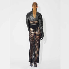 Cage Knit Tube Dress