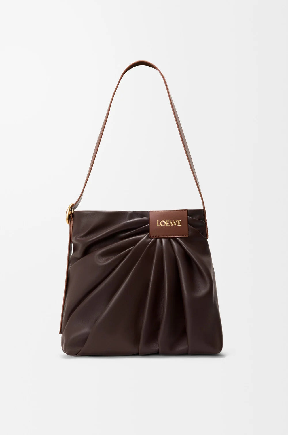 Draped Tote In Mellow Nappa Lambskin