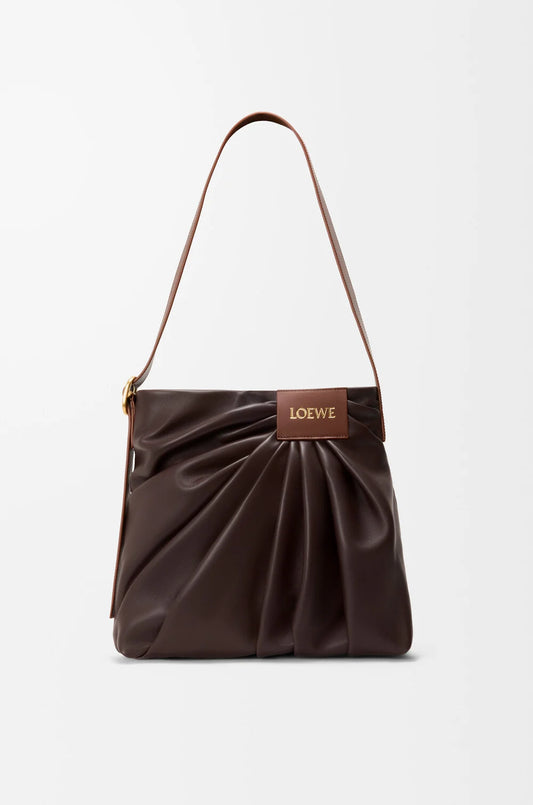 Draped Tote In Mellow Nappa Lambskin