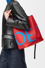 Large Bilbao Bucket Oversized Logo In Smooth Calfskin