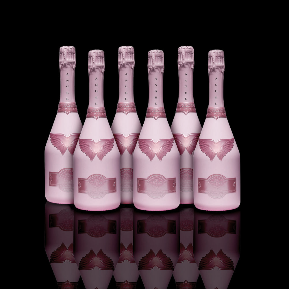 その他 ANGEL CHAMPAGNE NV Demi Sec Angel Champagne NV Brut (La Collection Demi-Sec Rosé) – Lux