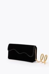 Onda Black Velvet Clutch