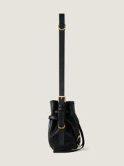 Small Voyou Bucket Bag In Shiny Leather