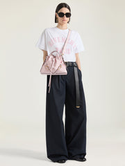 Small Voyou Bucket Bag In Shiny Leather
