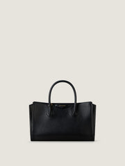 Small Antigona Catchall Bag In Shiny Grained Leather