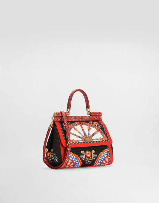 Small Carretto-print Sicily Handbag