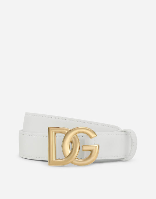 Calfskin Belt With DG Logo