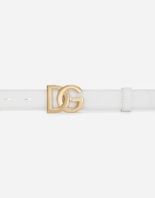 Calfskin Belt With DG Logo