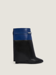 Shark Pinch Bicolor Ankle Boots In Leather