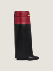 Shark Pinch Bicolor Boots In Leather