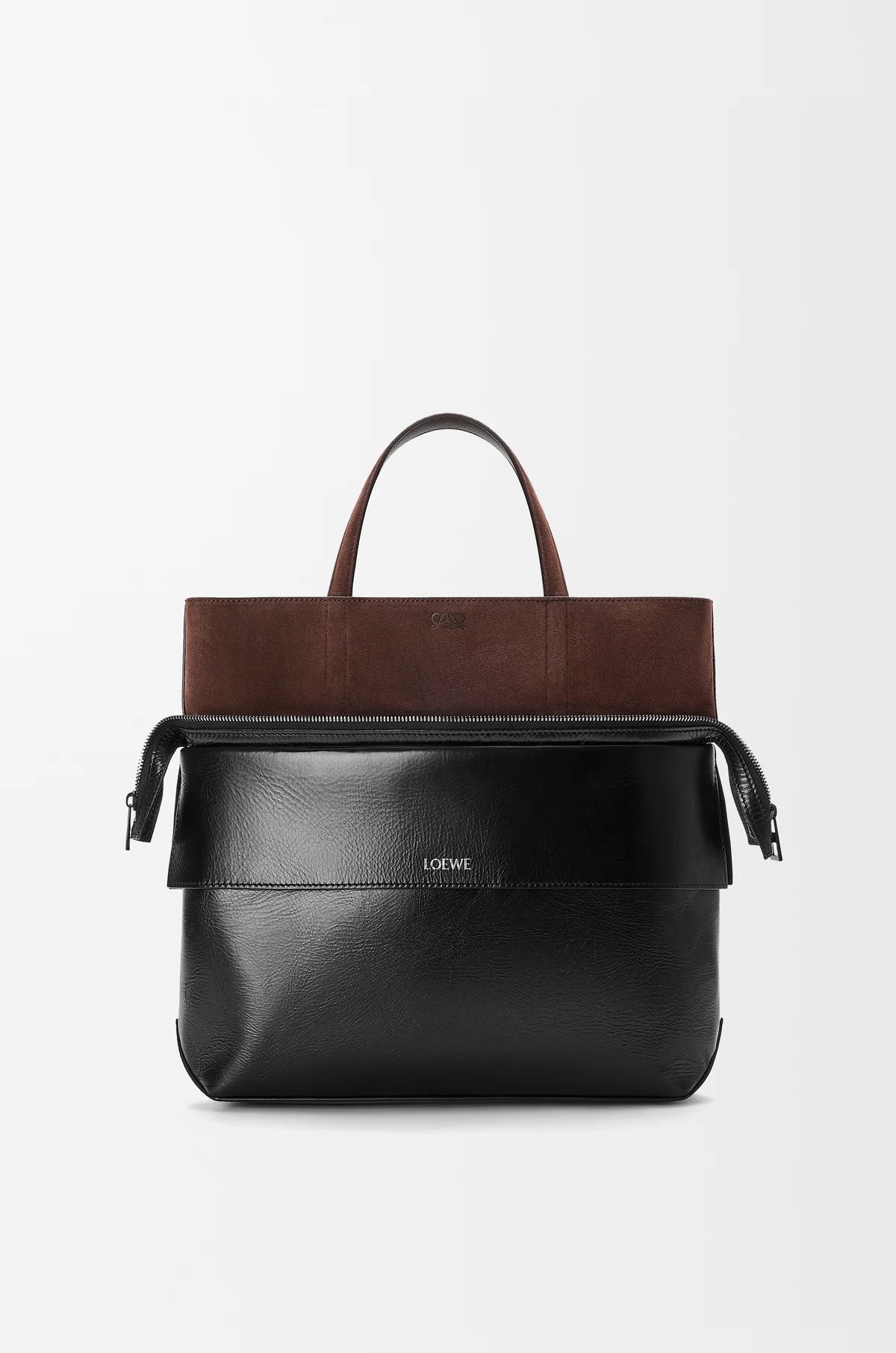 Small Switch Tote In Paper Calf And Suede