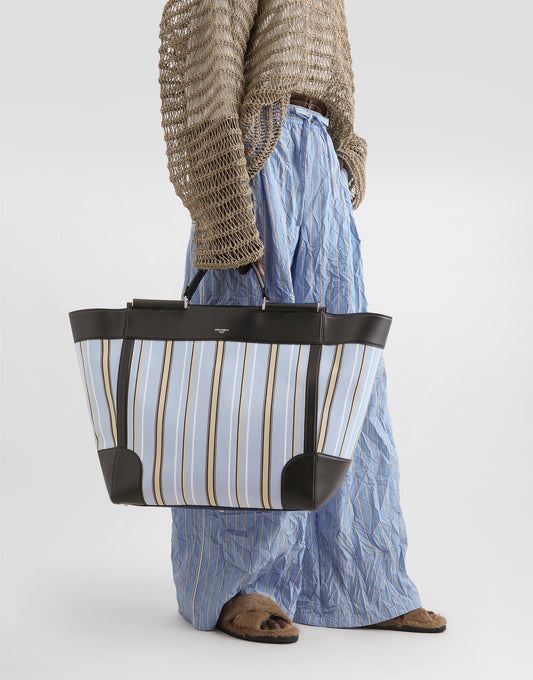 Sicily Striped Jacquard Handbag