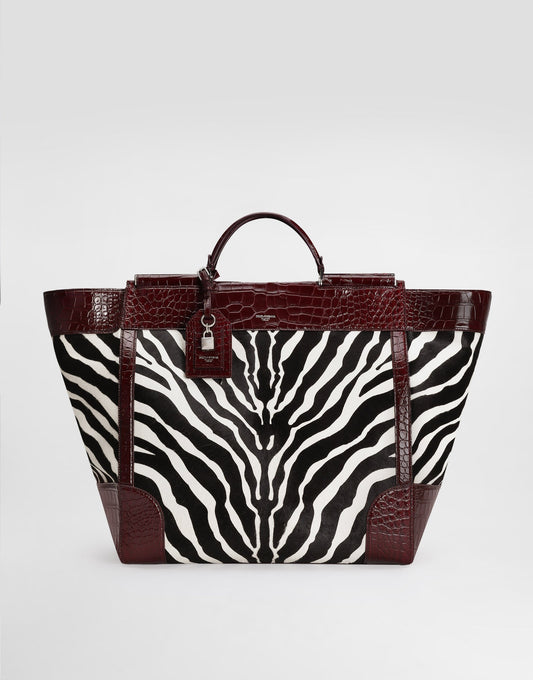 Sicily Pony And Polished Alligator Handbag