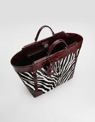 Sicily Pony And Polished Alligator Handbag