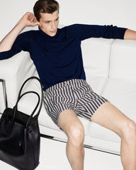Geometric Print Nylon Swim Short