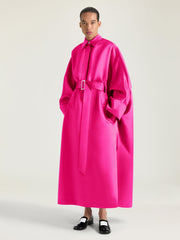 Cocoon Dress In Satin