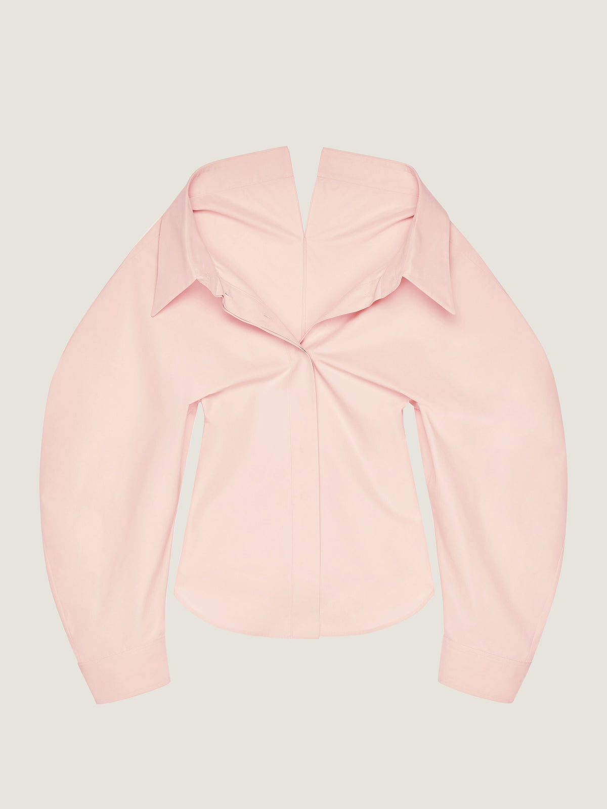 Slashed Shirt In Poplin