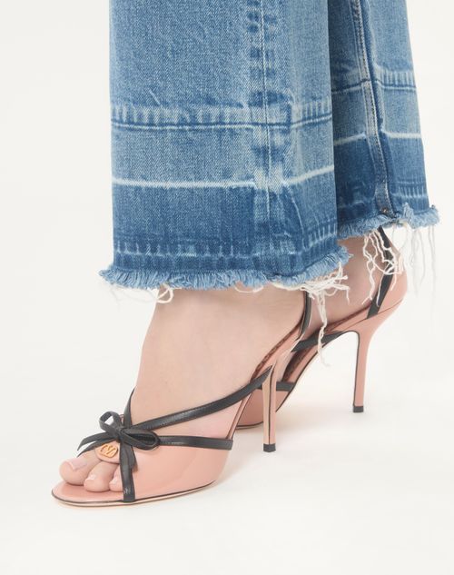 Bepointy Sandal in Patent Leather and Kidskin 100Mm