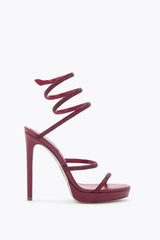 Cleo Wine Platform Sandal 120