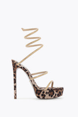 Cleo Animalier Platform Sandal 130