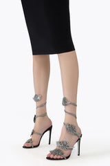 Leaf Black Sandal 105