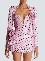 Polka Dots short printed dress