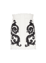 Baroque tweed skirt