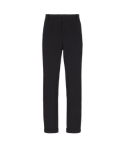 Straight-leg crystal-embroidered trousers