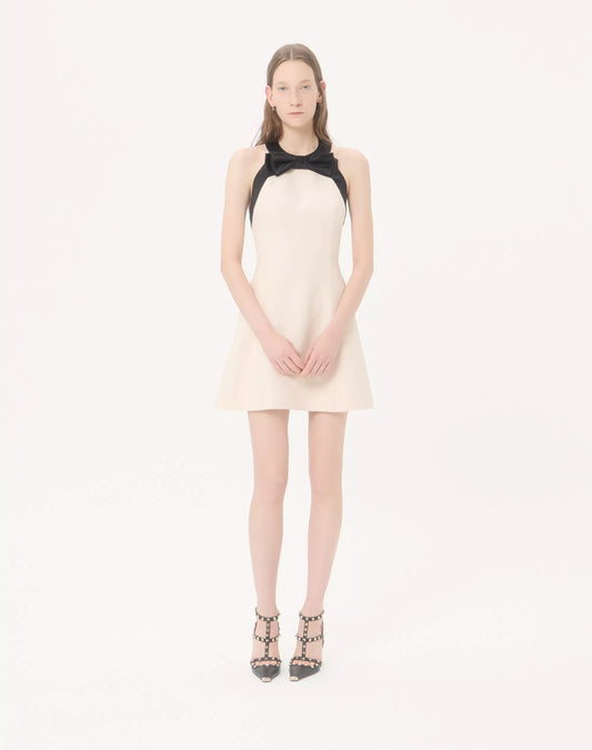 Crepe Couture Short Dress