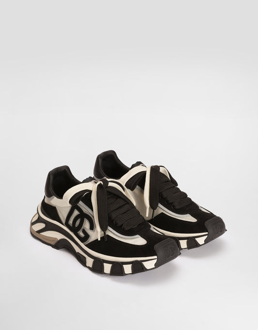 Dg Country Road Nylon And Leather Sneakers