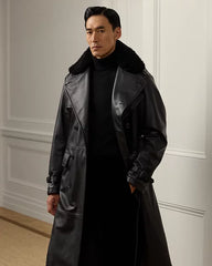 Keating Leather Trench Coat