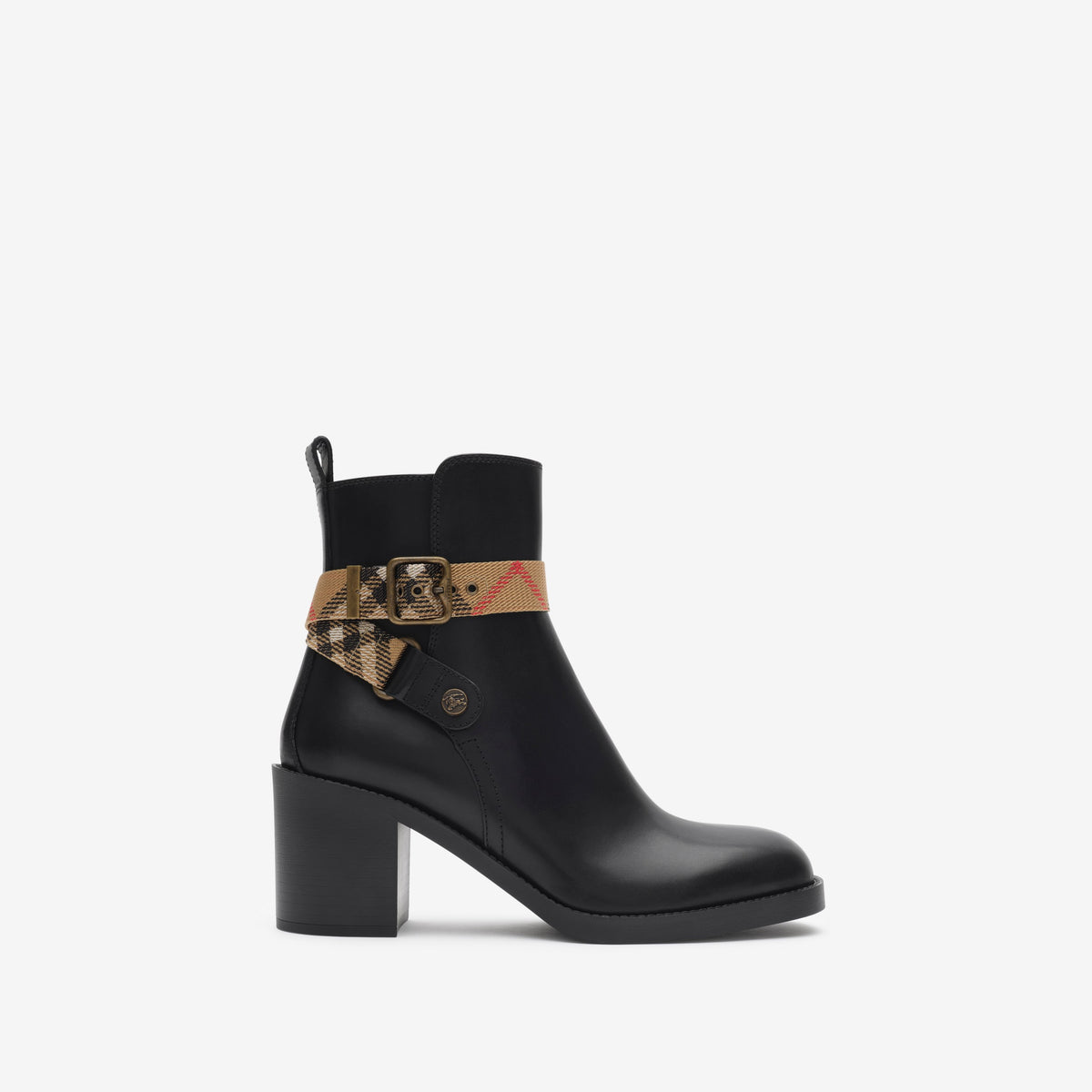 Leather Huntley Heel Boots