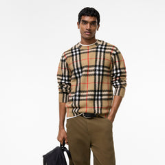 Check Cashmere Sweater